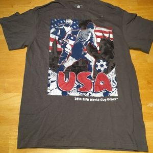 Collector 2014 USA FIFA World Cup Boy's Med Gray Tee